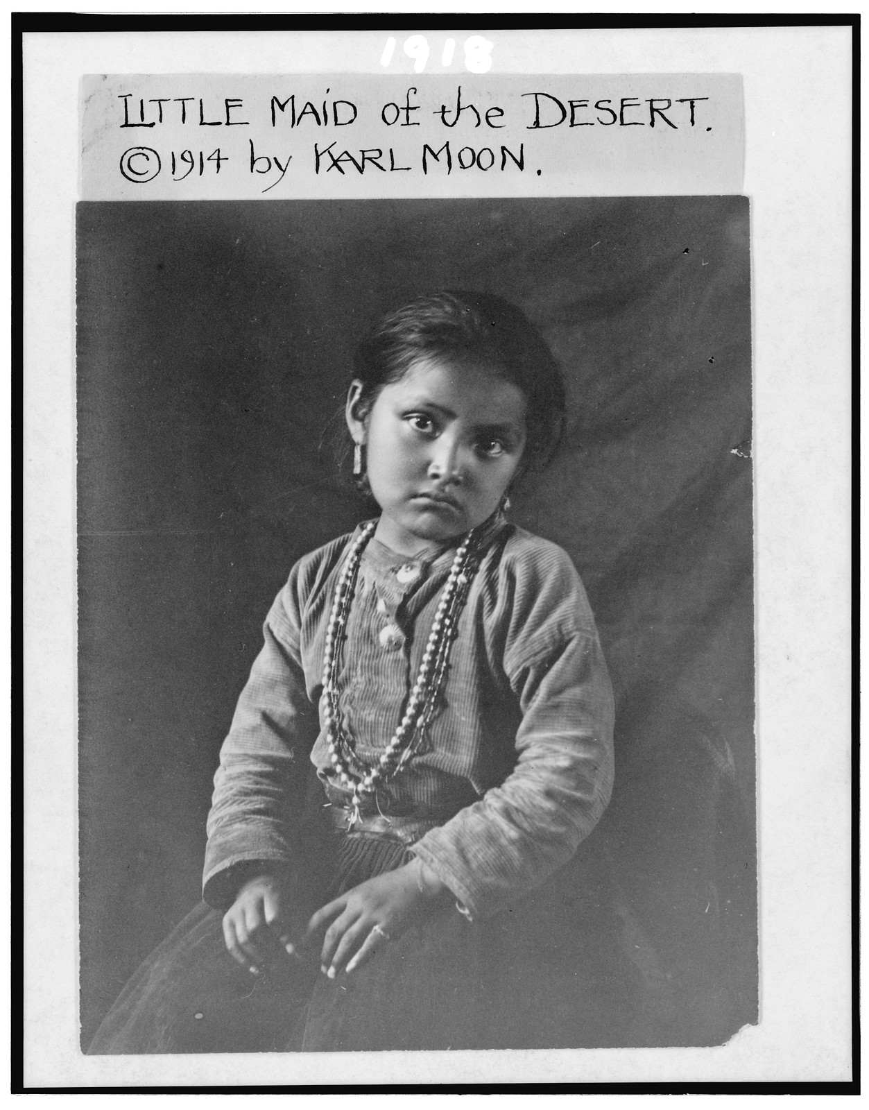 Little Maid of the Desert, c1914. — historic photograph