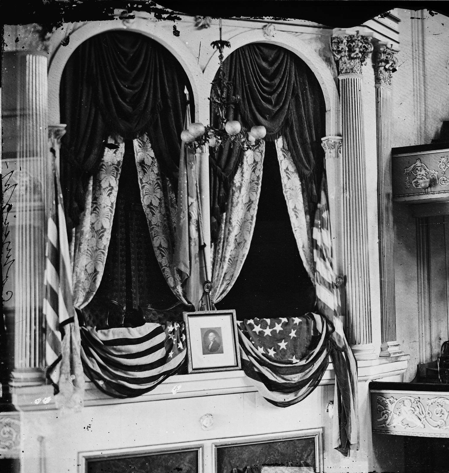 Washington, D.C., President Lincoln's Box At Ford's Theater, April, 1865 — historic photograph