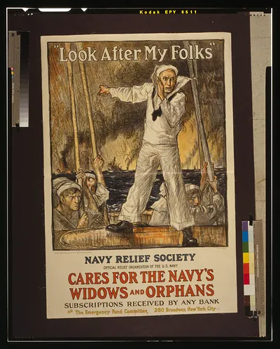 Look after my folks / Frank Brangwyn A.R.A. autolithograph ; American Lithographic Co. N.Y.