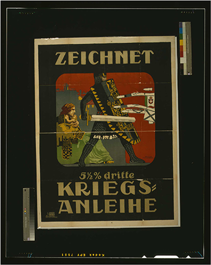 Zeichnet Kriegsanleihe / Erwin Puchinger., 1915 — vintage poster
