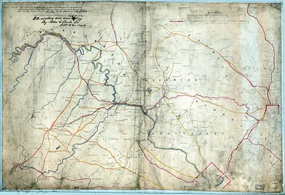 Civil War Map Mid Atlantic-WHT
