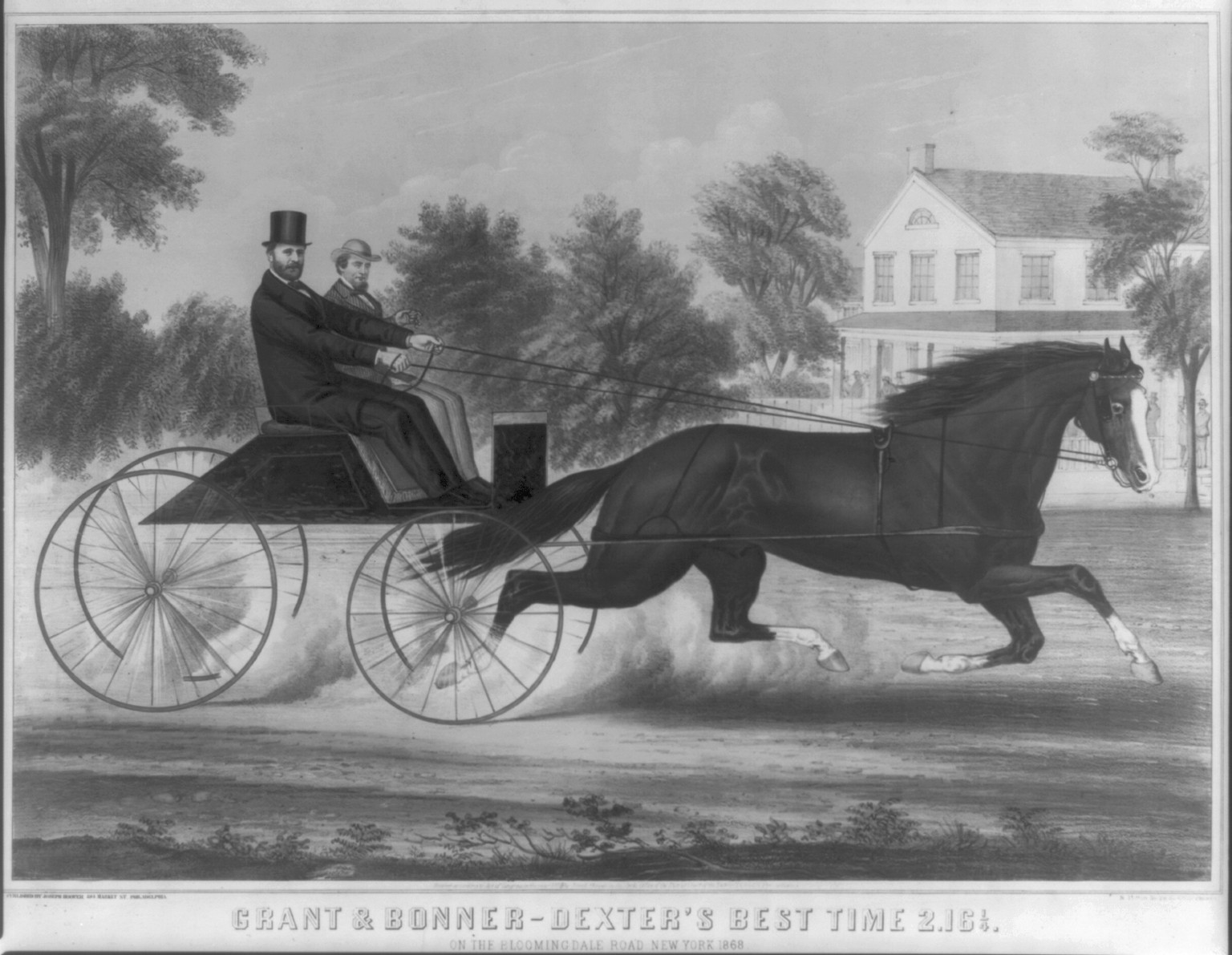 Grant & Bonner - Dexter's best time 2.16 1/4, [no date recorded on shelflist card] — historic print