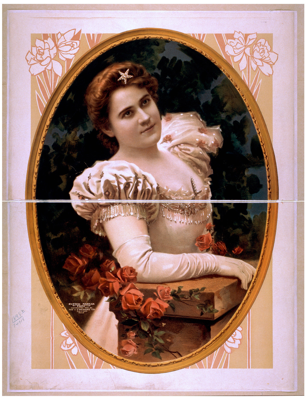 [Fanny Rice portrait], 1898 — vintage poster