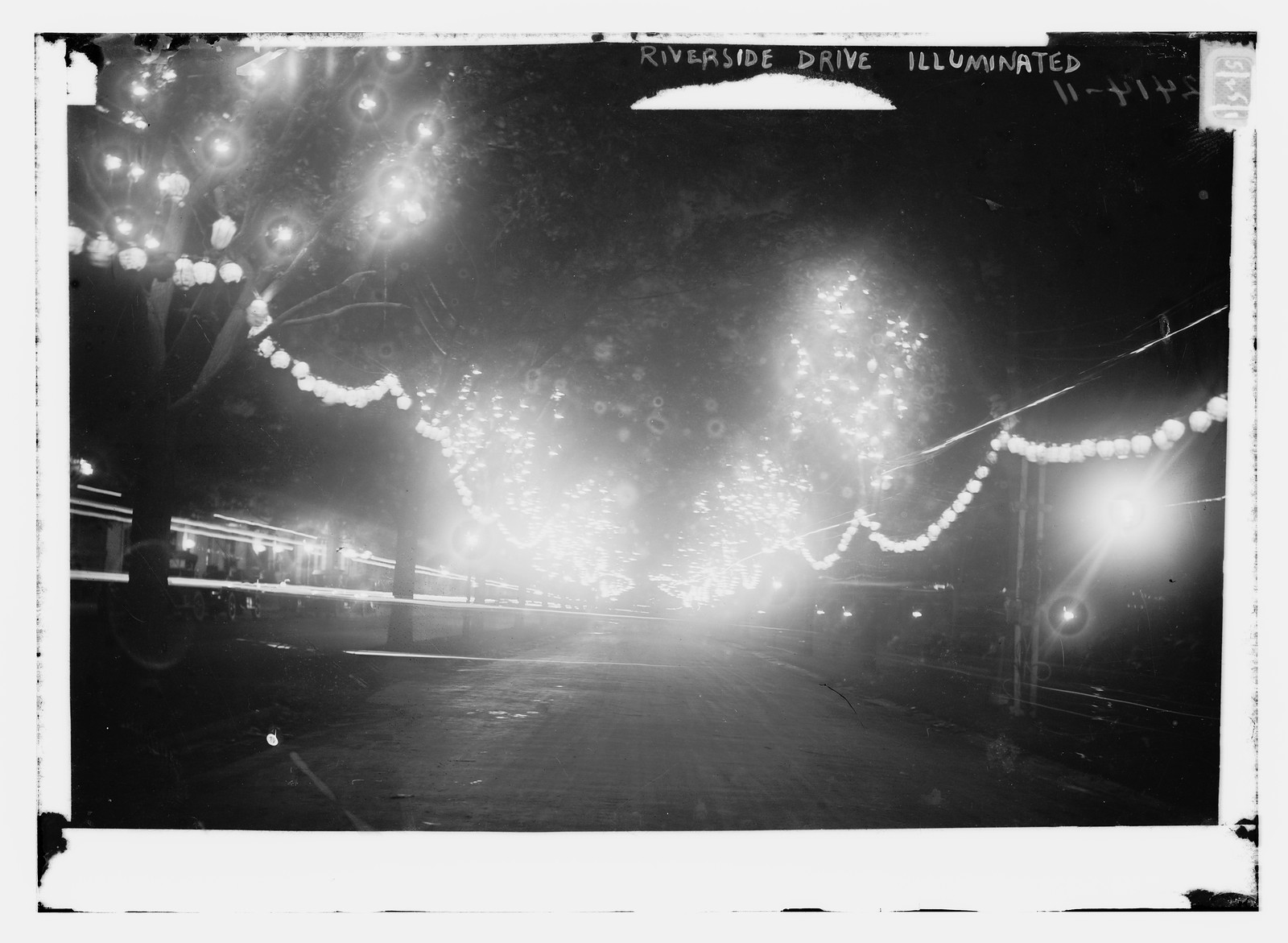 Riverside Drive Illuminated, n/a — historic photograph