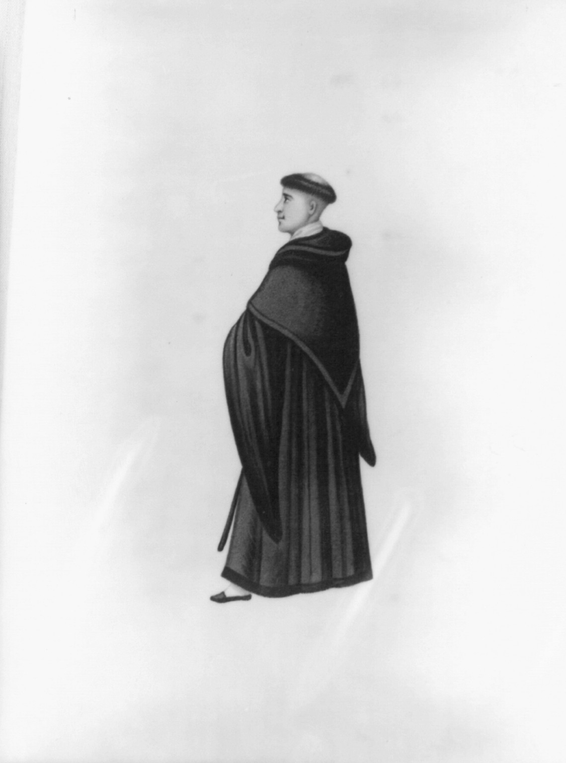 [Franciscan monk, Peru], [between 1830 and 1840] — historic drawing