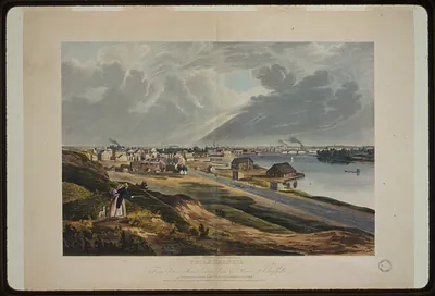 Philadelphia. From fair mount looking down the river Schuylkill