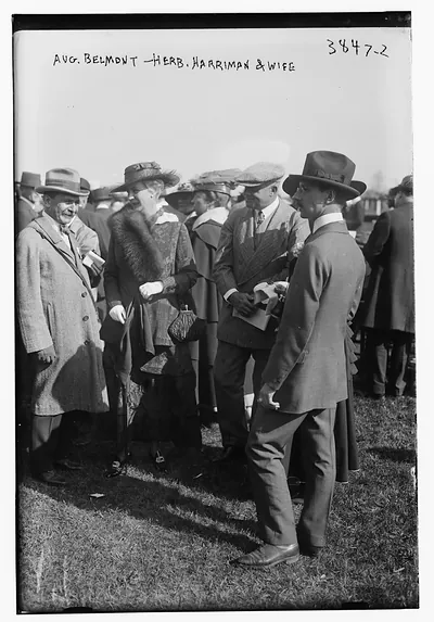 Aug. Belmont, Herb Harriman & wife