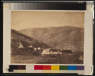 Encampment of the 71st Regiment at Balaclava commissariat camp &c