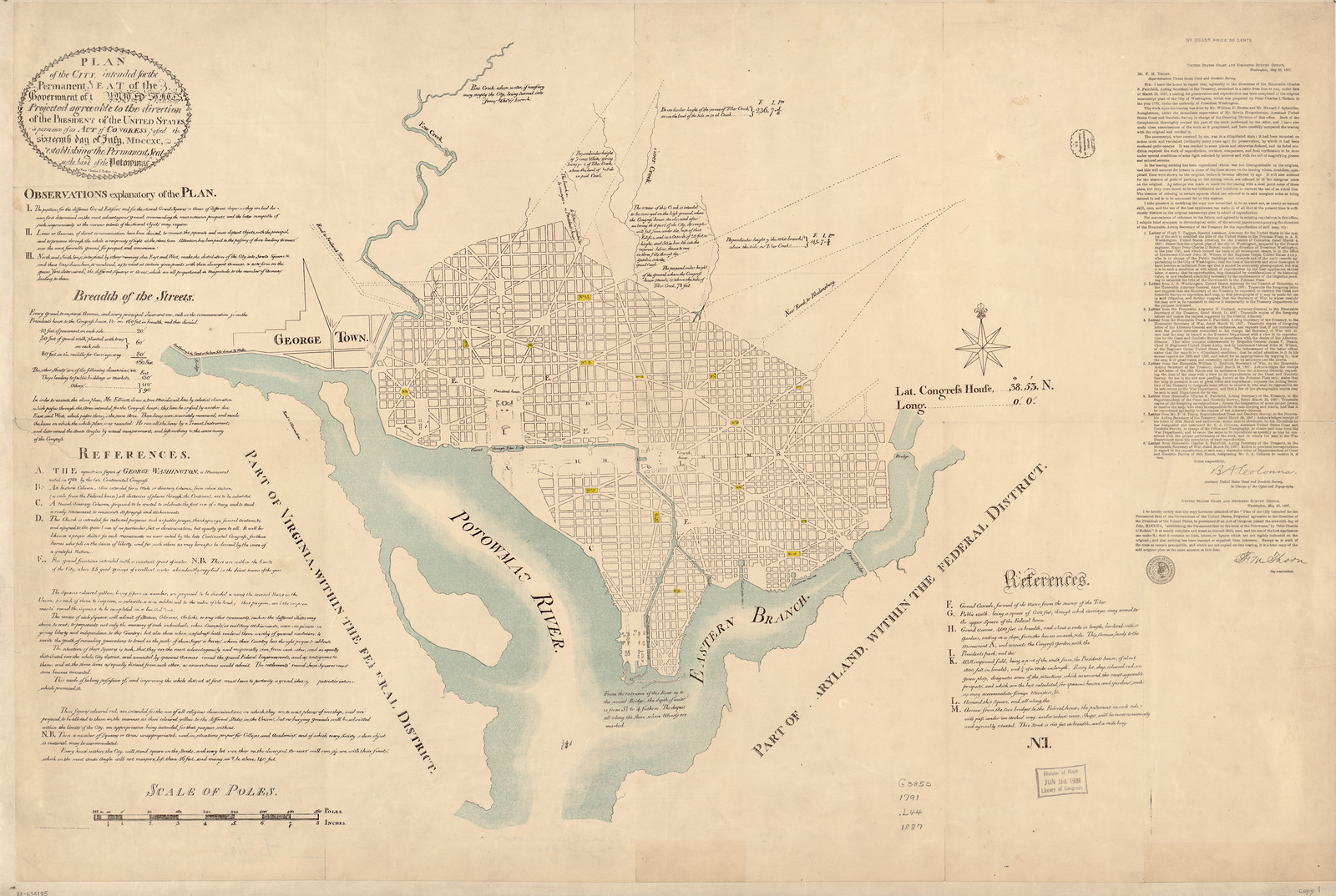 ct 001865, Washington DC — antique map