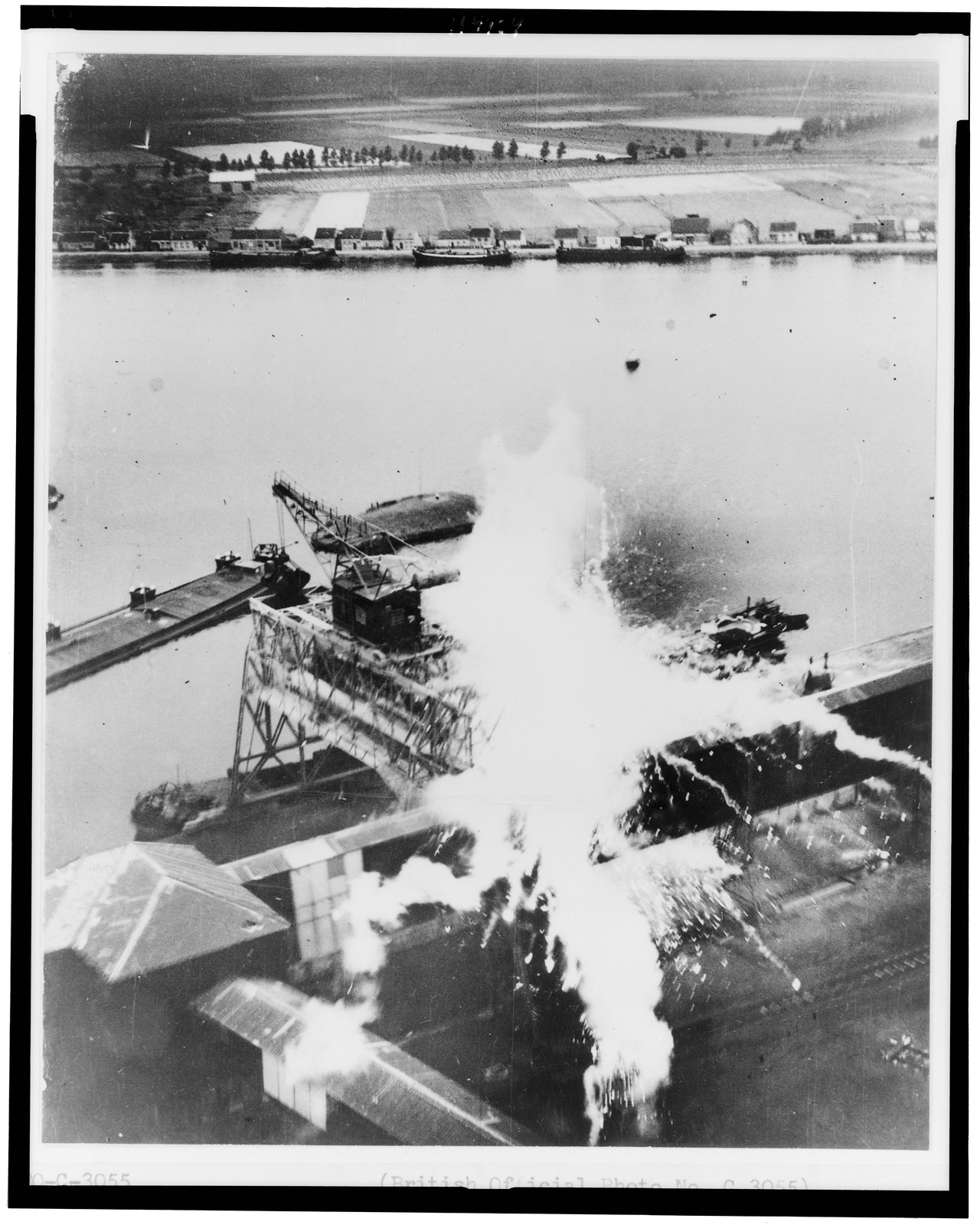 Roof-hopping R.A.F. Boston brings back proof, [between 1941 and 1943] — historic photograph