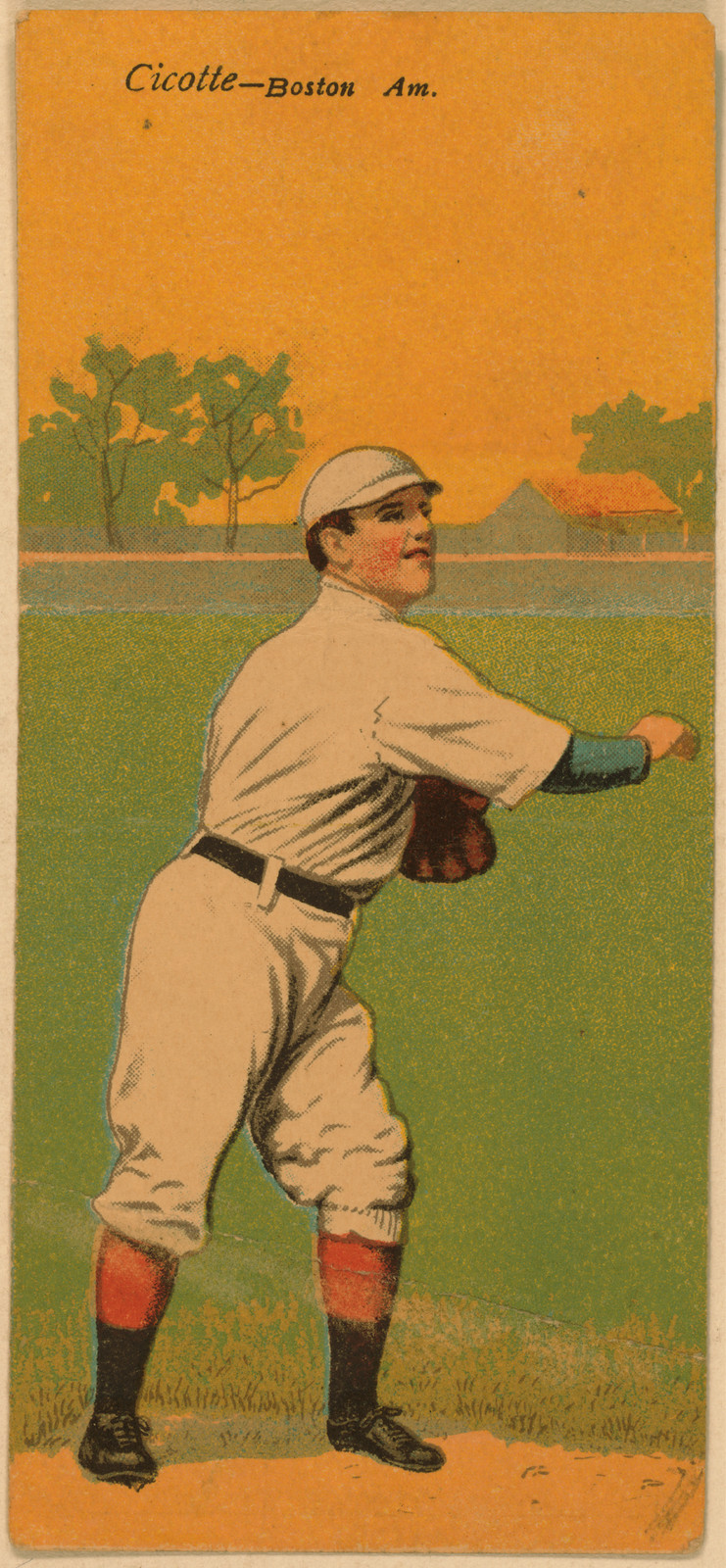 Cicotte - Boston Am. baseball card — historic image