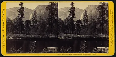 Yo-Semite Fall (2634 feet high) from head of valley