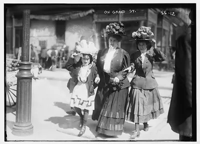 Walking on Grand St., New York