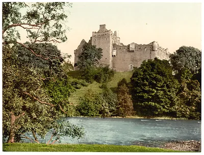 Doune Castle from the Teith Scotland