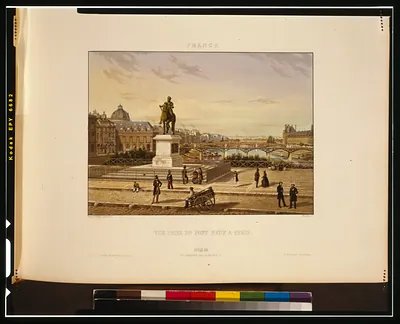 Vue prise du Pont Neuf à Paris / daguérreotype, Lerebours ; Martens, sc.