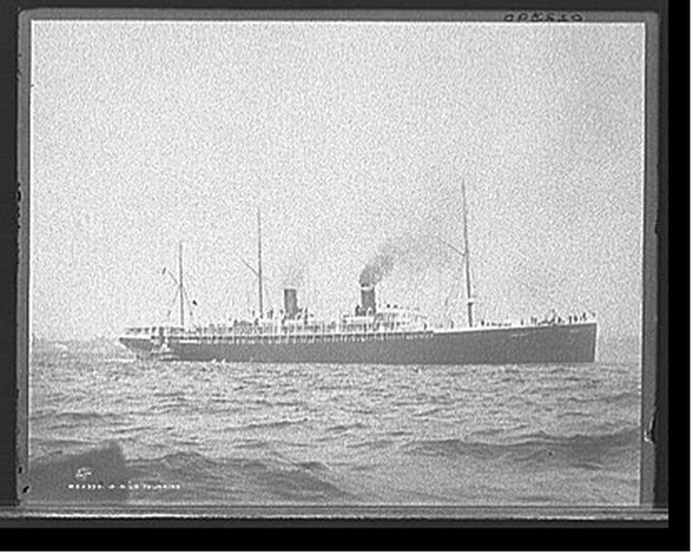 S.S. La Touraine, 1892 Oct. 1. — historic photograph