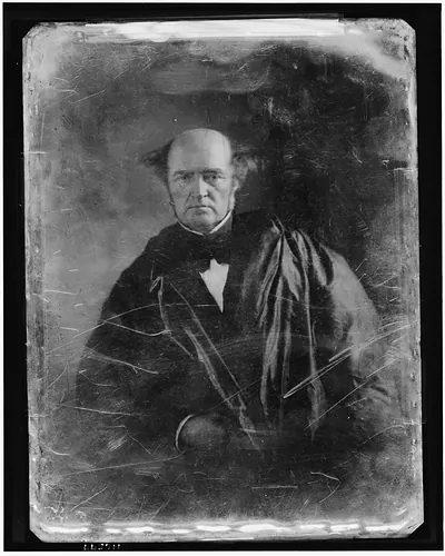 [Levi Woodbury, half-length portrait, facing front, wearing judicial robes]