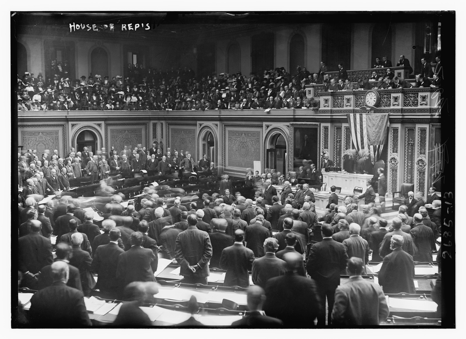 House of Reps. in Session, n/a — historic photograph