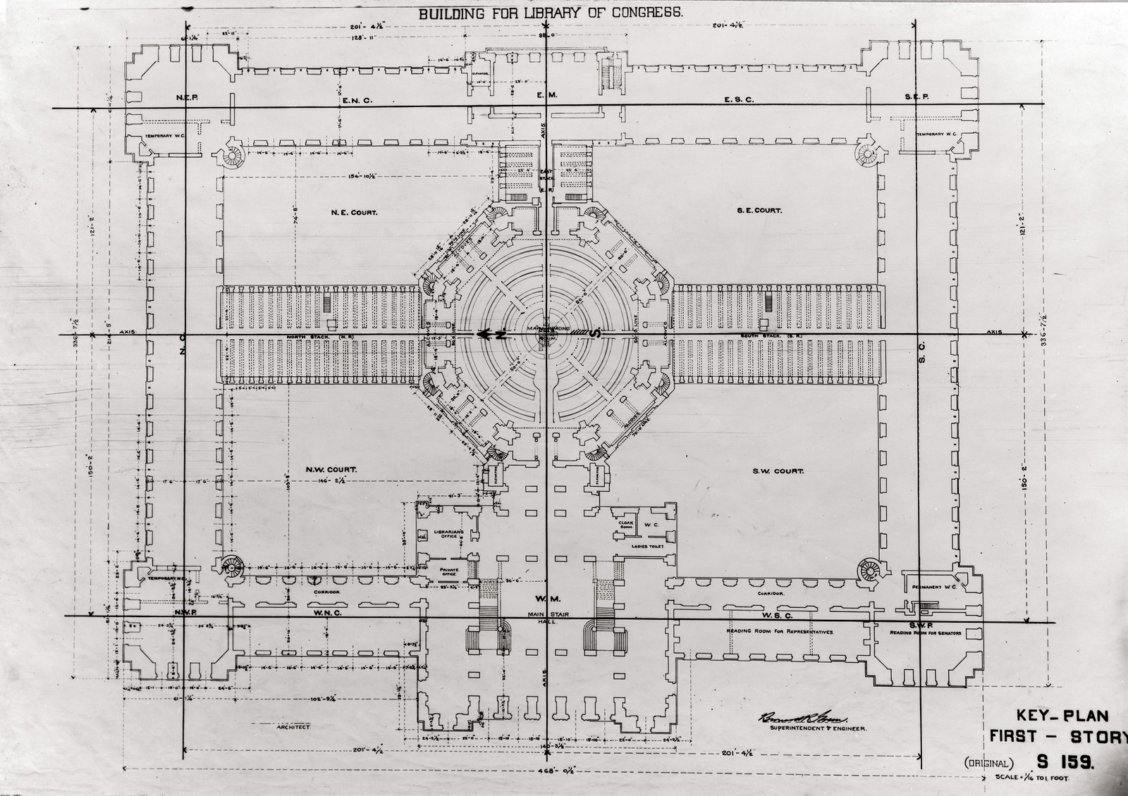Design for Jefferson Building, [ca. 1888] — historic photograph