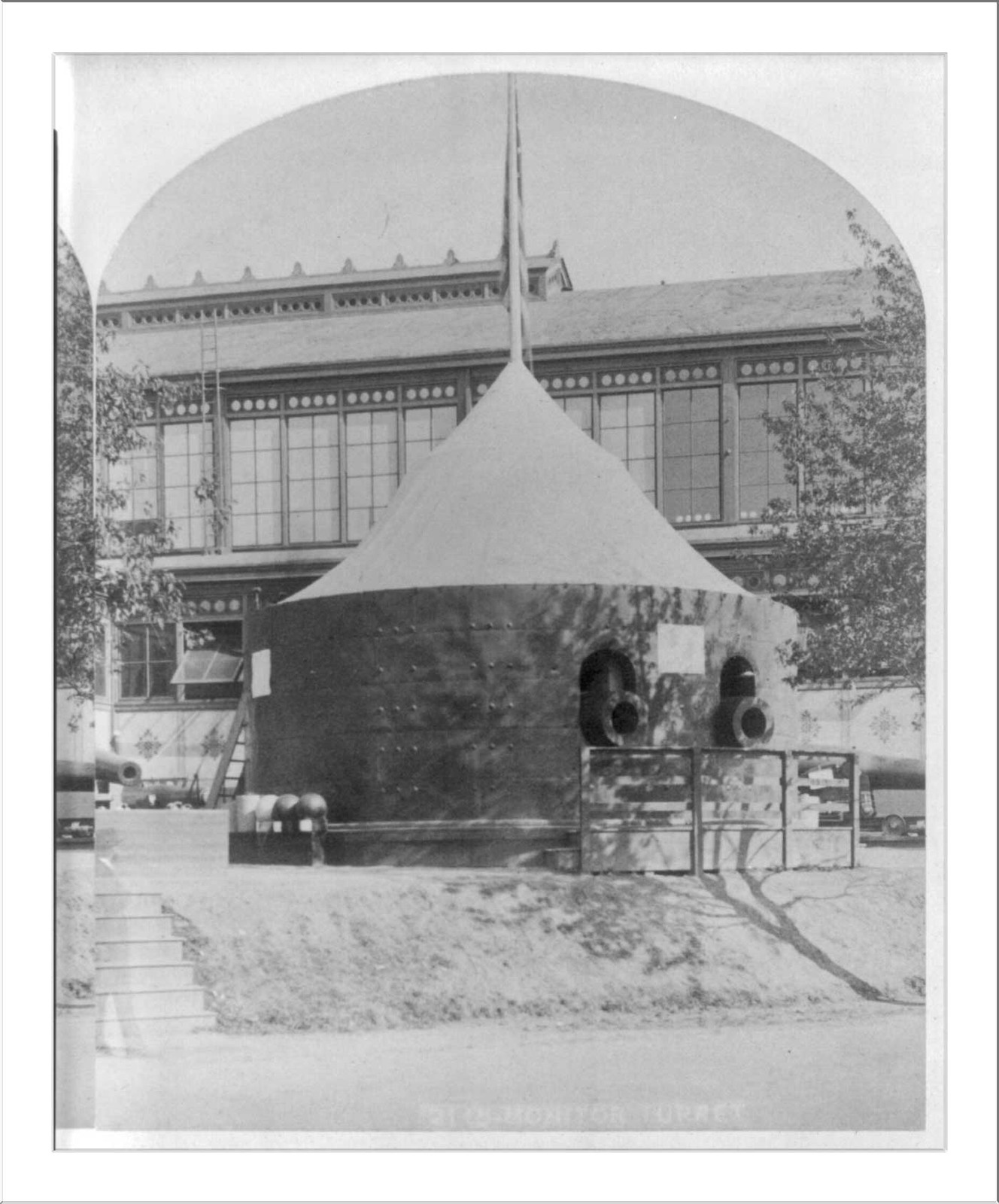 [Philadelphia Centennial Exhibition, 1876: Monitor Turret"]", c1876. — historic photograph