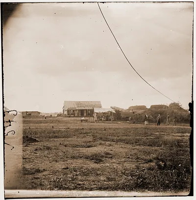 Manassas Virginia. Eastern range of Confederate defenses
