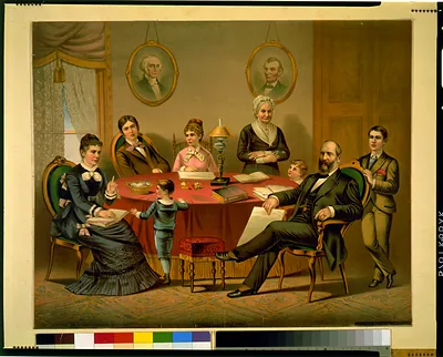 President Garfield family