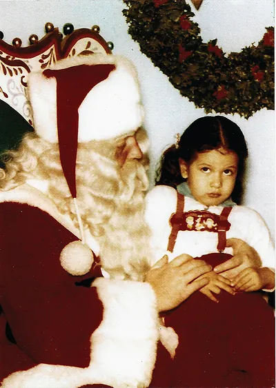 Joanne on Santa's Lap