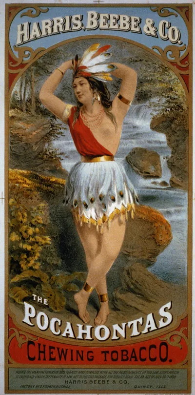 Harris, Beebe & Co.: The Pocahontas Chewing Tobacco / The Hatch Lith. Co. N.Y.