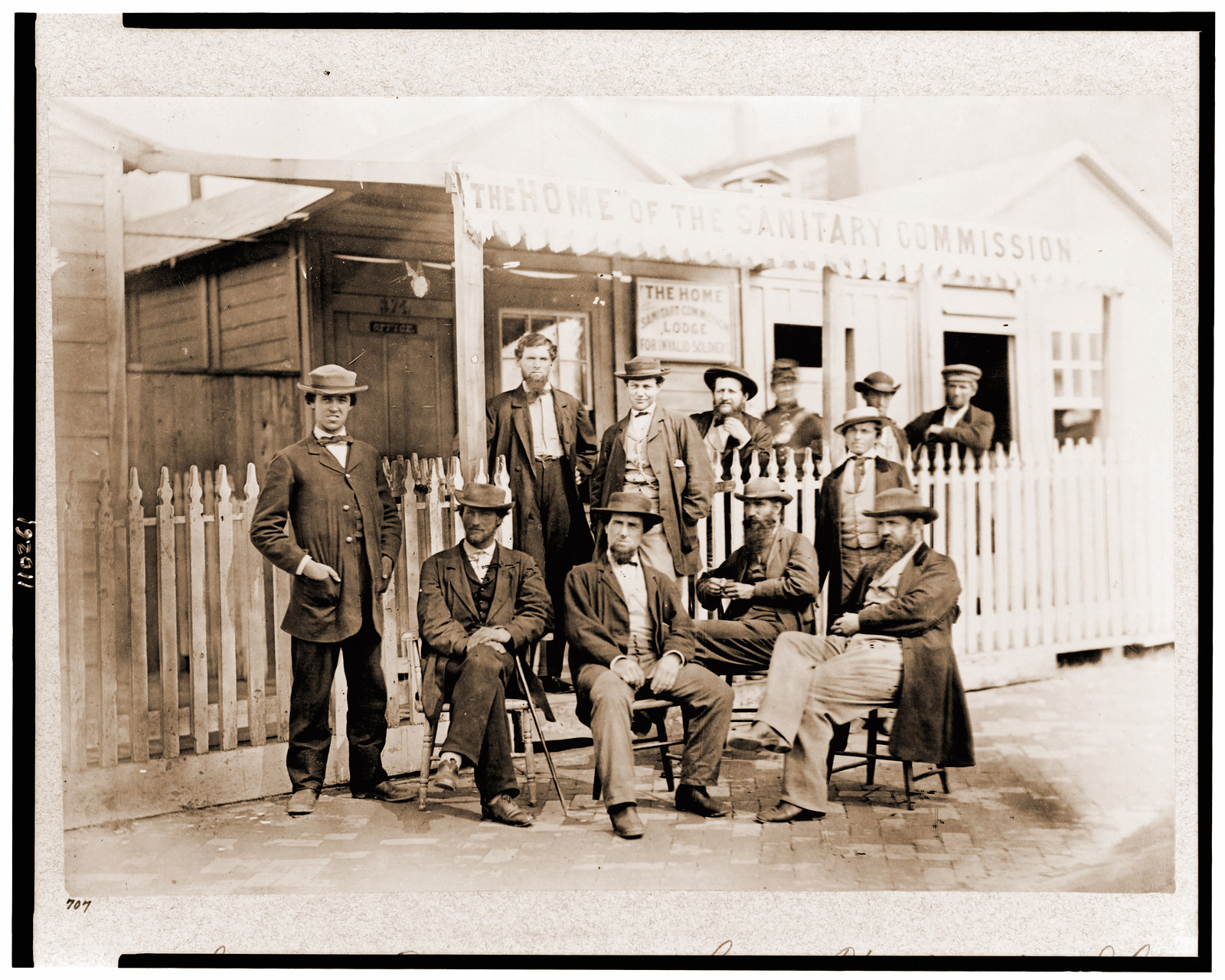 Sanitary Commission lodge Washington D.C., 1861 — historic photograph