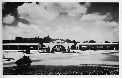 City Market House with arched entrance and covered wings