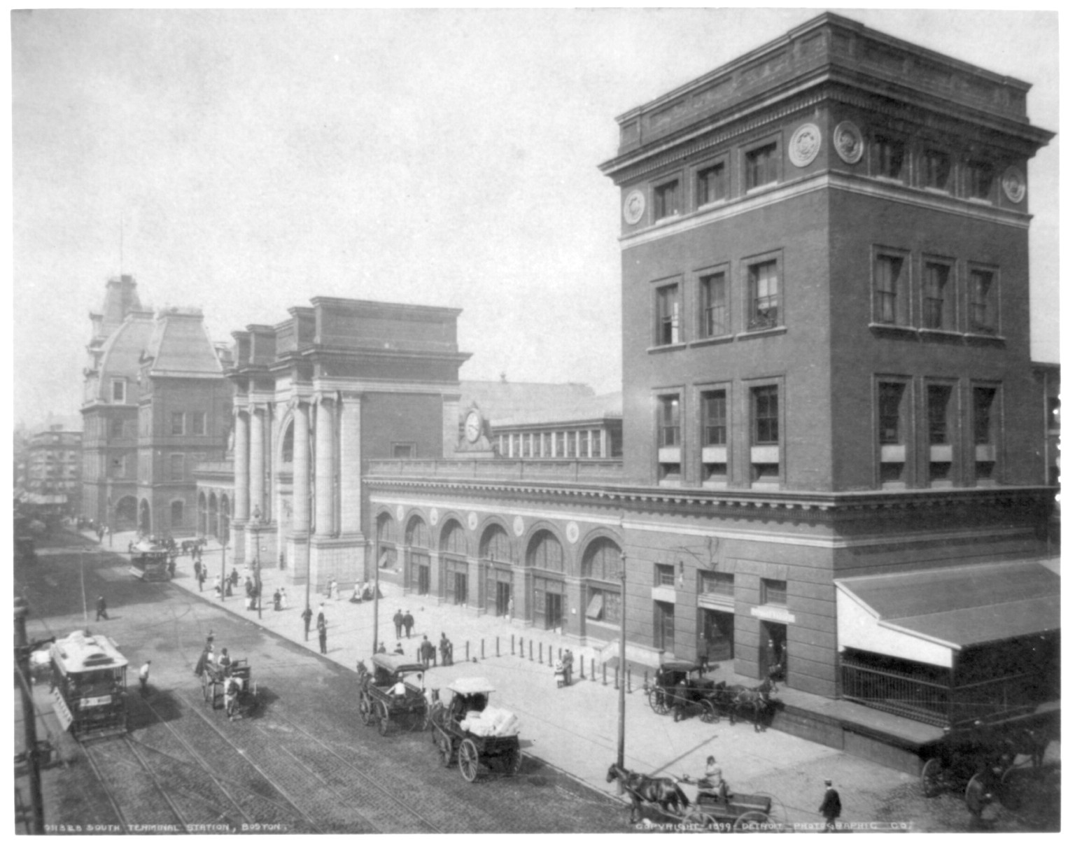 South Terminal Station, Boston, c1899. — historic photograph