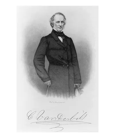 [Cornelius Vanderbilt, 1794-1877, three-quarter length portrait, standing, facing right]