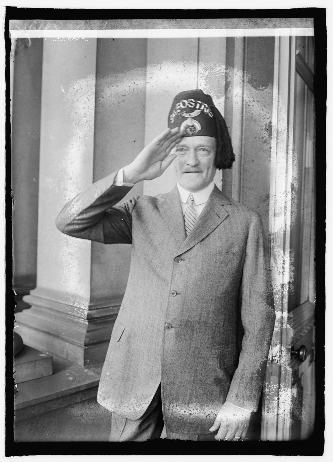 Pershing in fez, [1923] — historic photograph