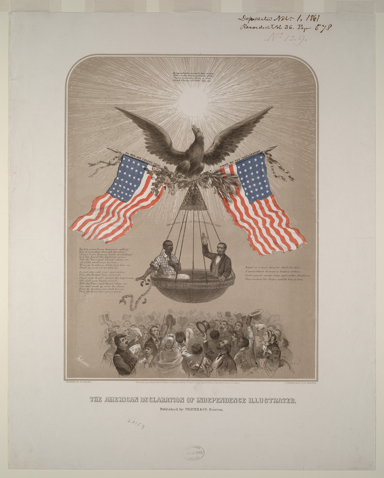 The American Declaration of Independence Illustrated — historic image