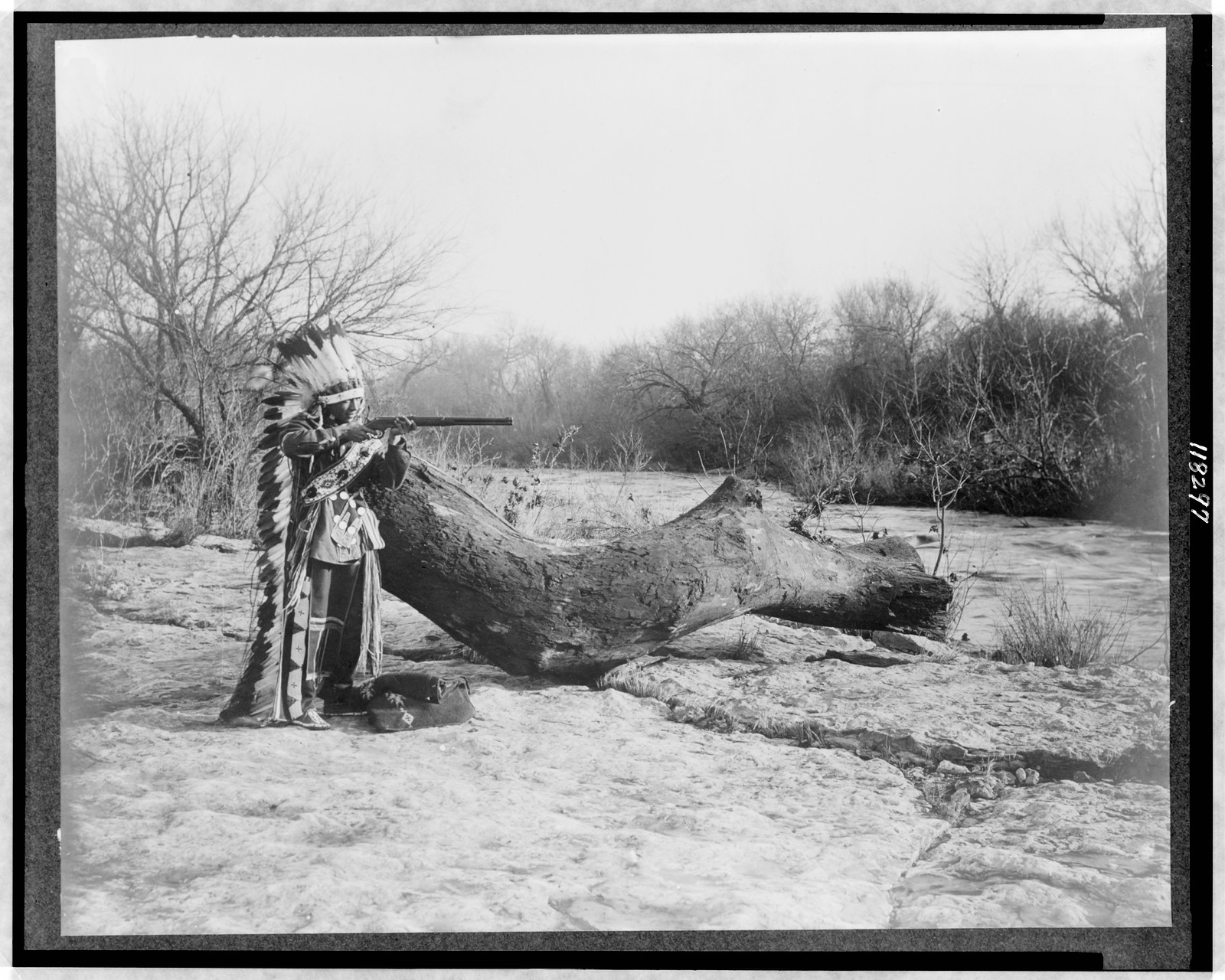 A Pawnee Indian brave, c1908. — historic photograph