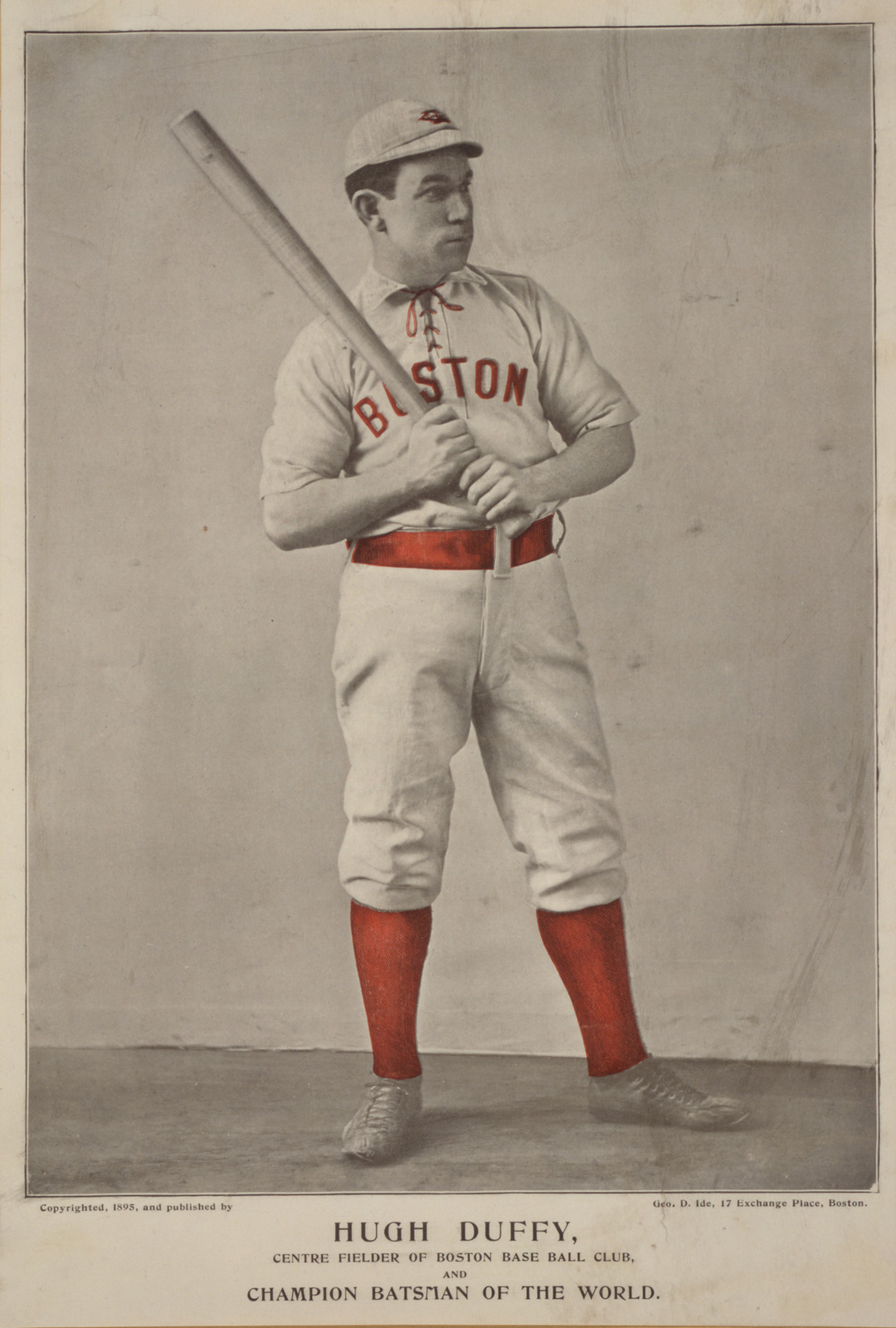 Hugh Duffy, Center Fielder of Boston Base Ball Club — historic image