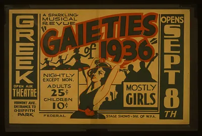 A sparkling musical revue Gaieties of 1936