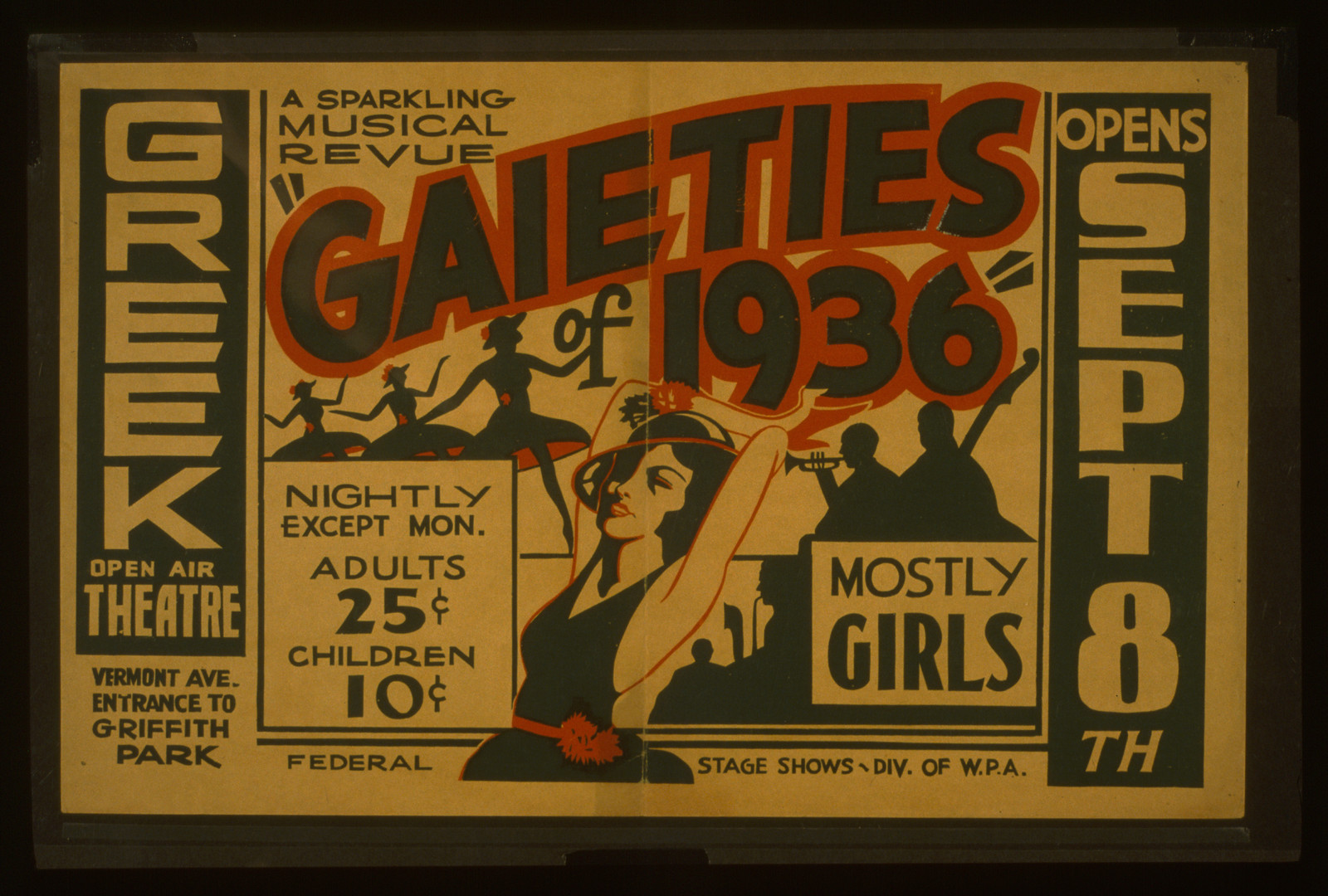 A sparkling musical revue Gaieties of 1936, 1936 — vintage poster