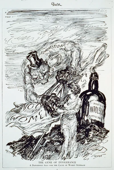 The genii of intolerance A dangerous ally for the cause of women suffrage / Cesare.