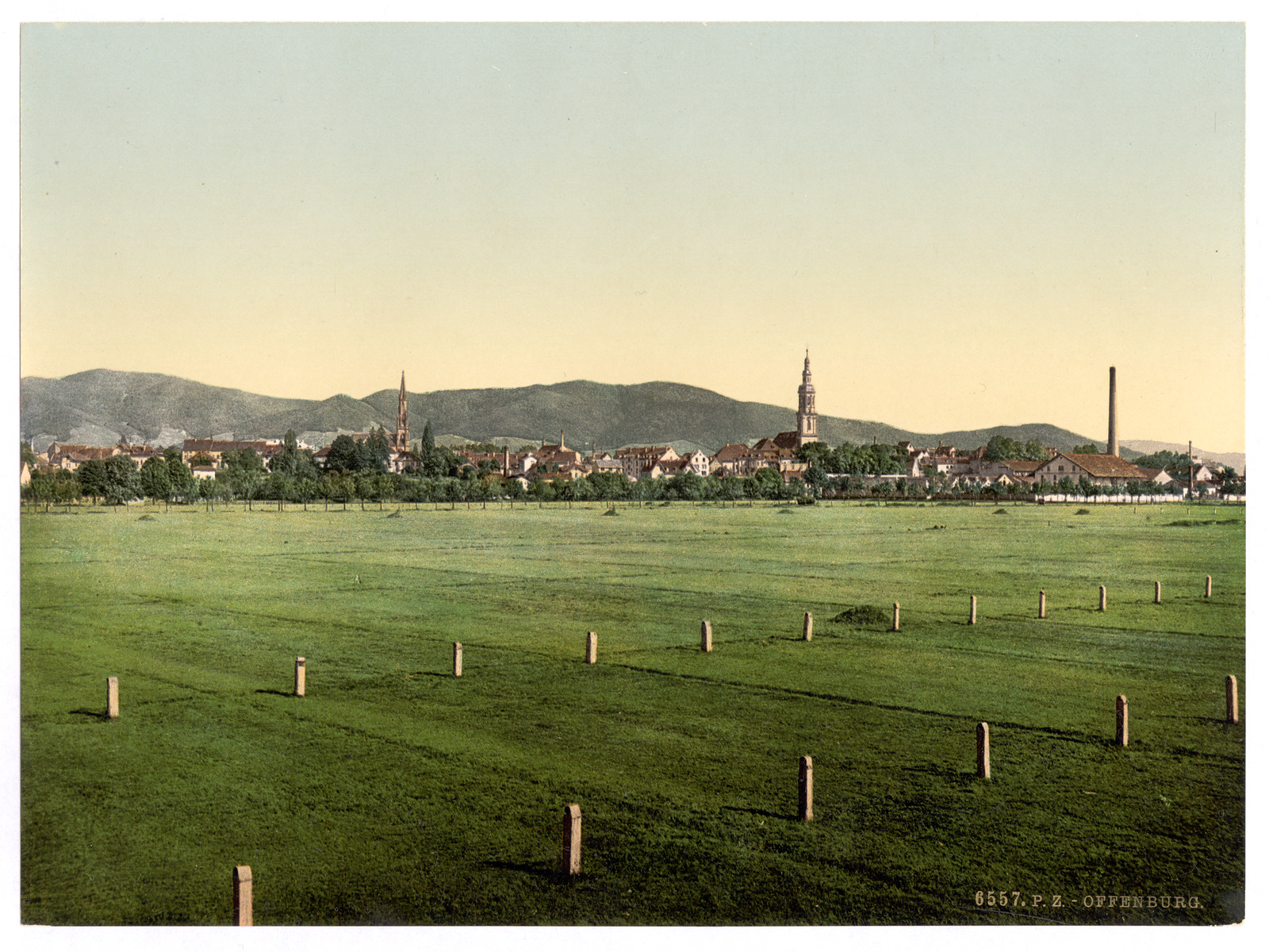 Offenburg general view Baden Germany, [between ca. 1890 and ca. 1900]. — historic print