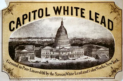 Capitol white lead - Ground in pure linseed oil by the Nassau White Lead and Color Works, New York