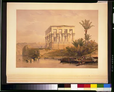 The hypaethral Temple at Philae called the bed of Pharoah / David Roberts, R.A.