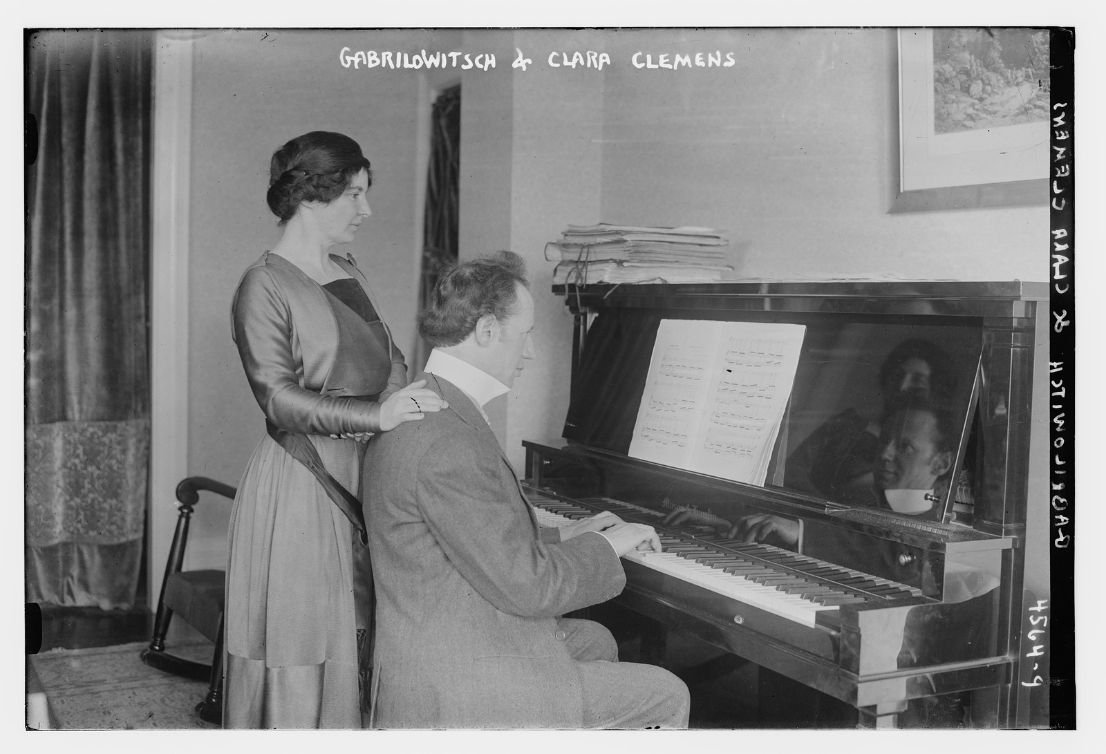 Gabrilowitsch & Clara Clemens, n/a — historic photograph