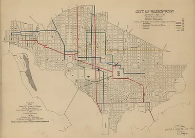 City of Washington Statistical Map No. 10: Street Railways
