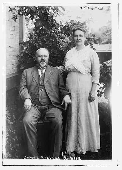 John L. Stevens and wife