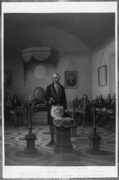 Washington as a master Mason