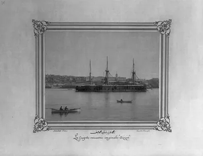 [The Imperial Ironclad Frigate Aziziye] / Abdullah Frères, Constantinople.
