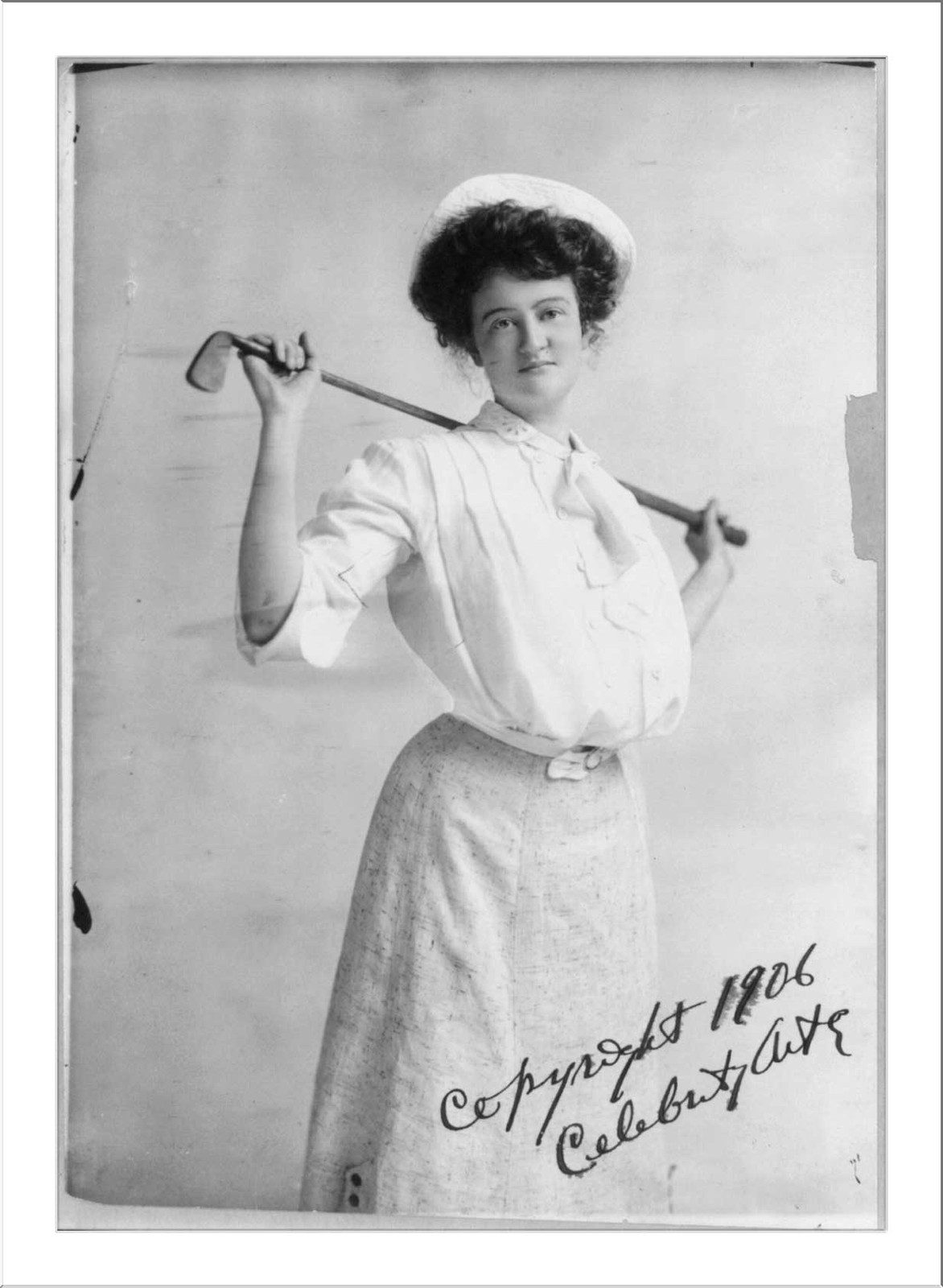 Golf girl, c1906. — historic photograph