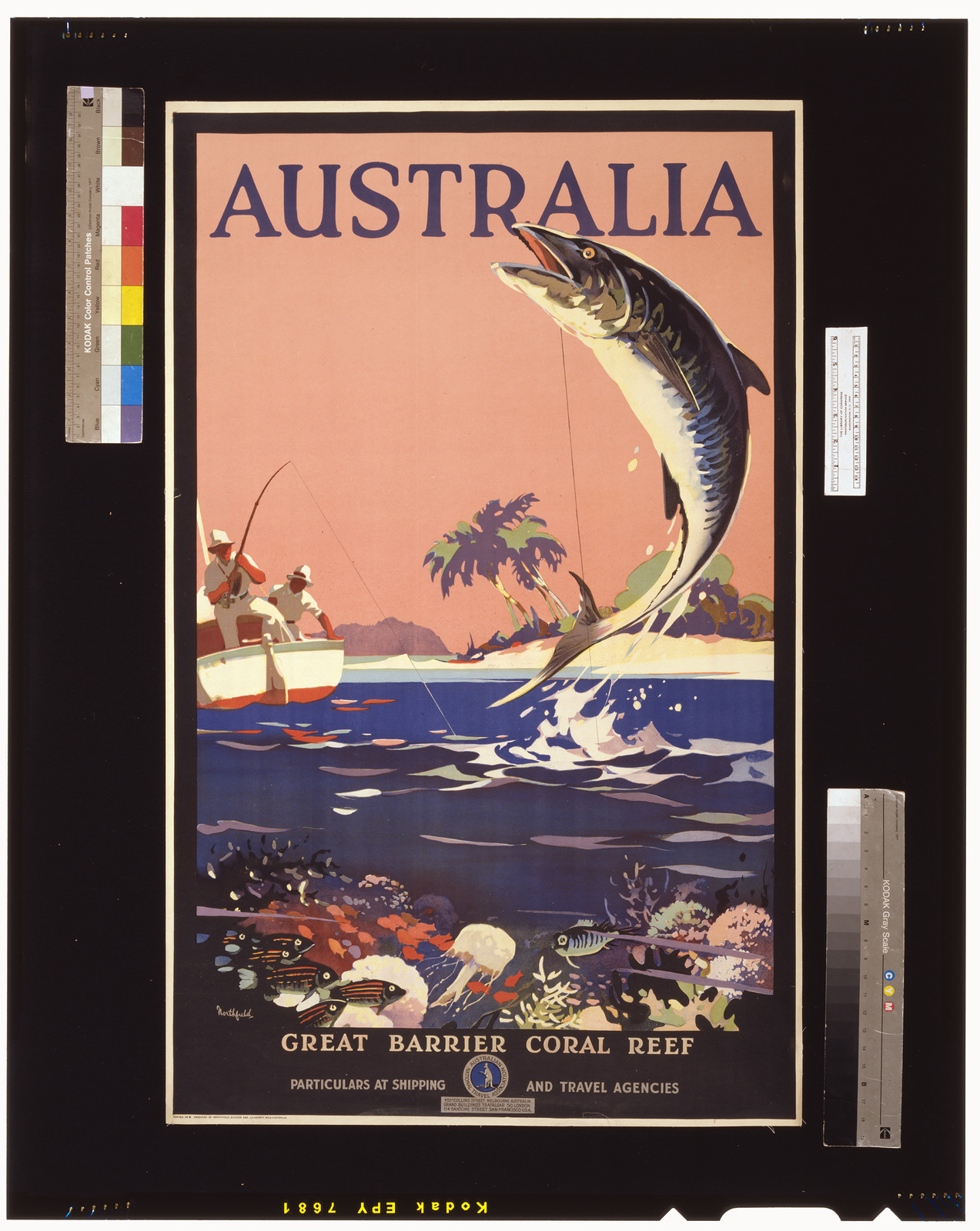 Australia, Great Barrier Coral Reef / Northfield. — vintage poster