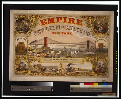 Empire Sewing Machine Co., New York / Henry Seibert & Bros., general lithographers and power press printers, N.Y.